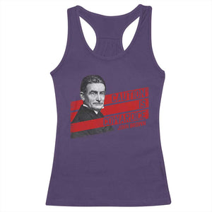 John Brown Racerback Tank Top Caution Is Cowardice TS09 Purple Print Your Wear