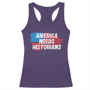 America Needs Historians Racerback Tank Top TS09 Purple Print Your Wear