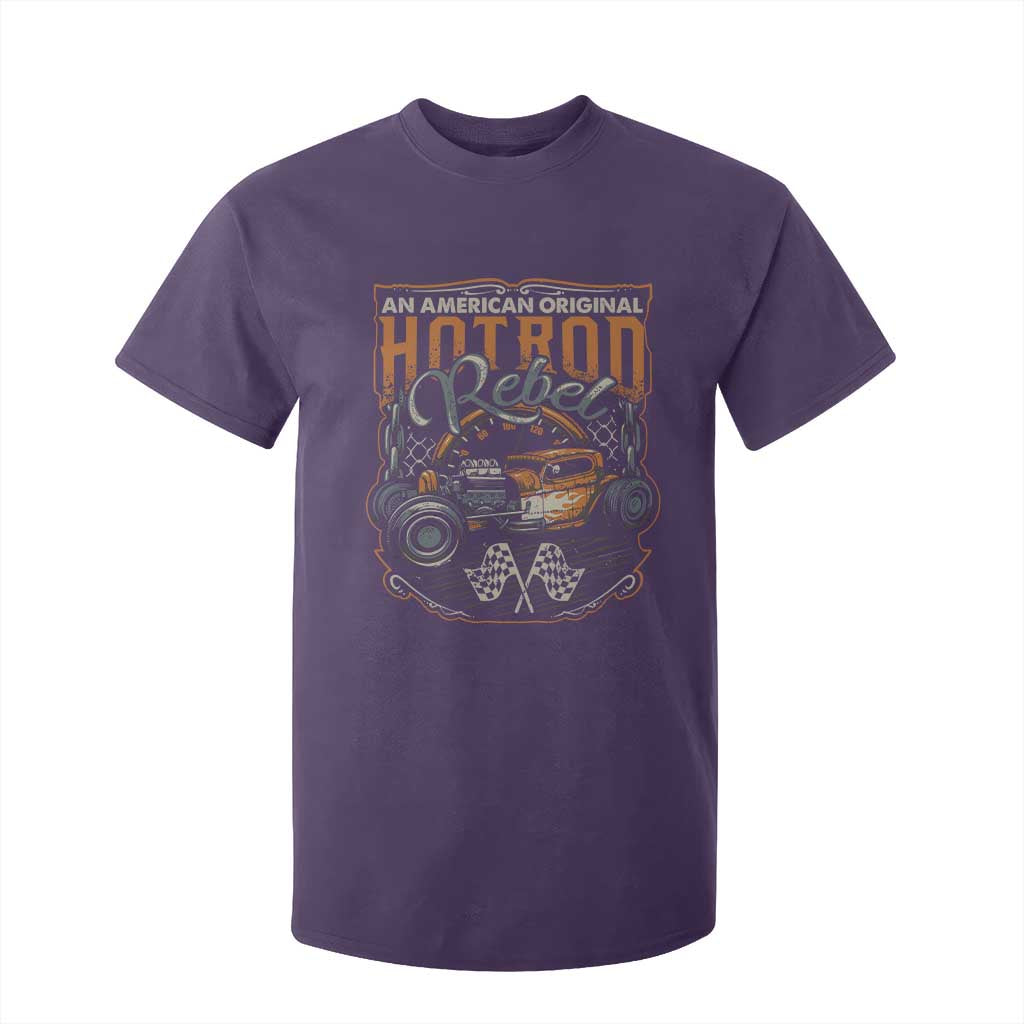Vintage Hotrod Hot Rodder T Shirt For Kid TS09 Purple Print Your Wear