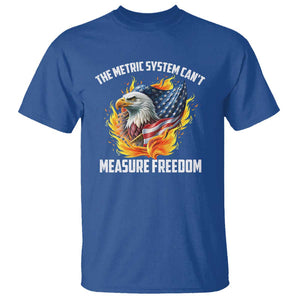 The Metric System Can't Measure Freedom T Shirt Eagle USA Flag TS09 Royal Blue Print Your Wear