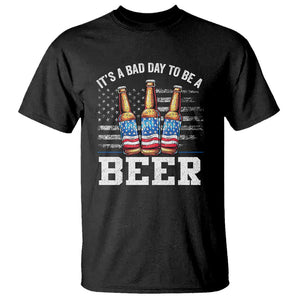 Funny American Drinking T Shirt It's A Bad Day To Be A Beer 4th Of July TS09 Black Print Your Wear