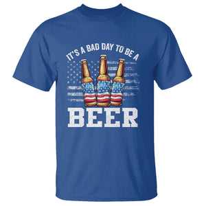 Funny American Drinking T Shirt It's A Bad Day To Be A Beer 4th Of July TS09 Royal Blue Print Your Wear