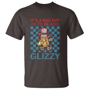 Funny 4th Of July T Shirt Its A Bad Day To Be A Glizzy Hot Dog TS09 Dark Chocolate Print Your Wear