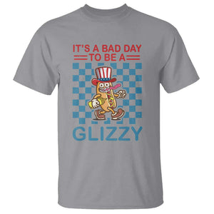 Funny 4th Of July T Shirt Its A Bad Day To Be A Glizzy Hot Dog TS09 Sport Gray Print Your Wear