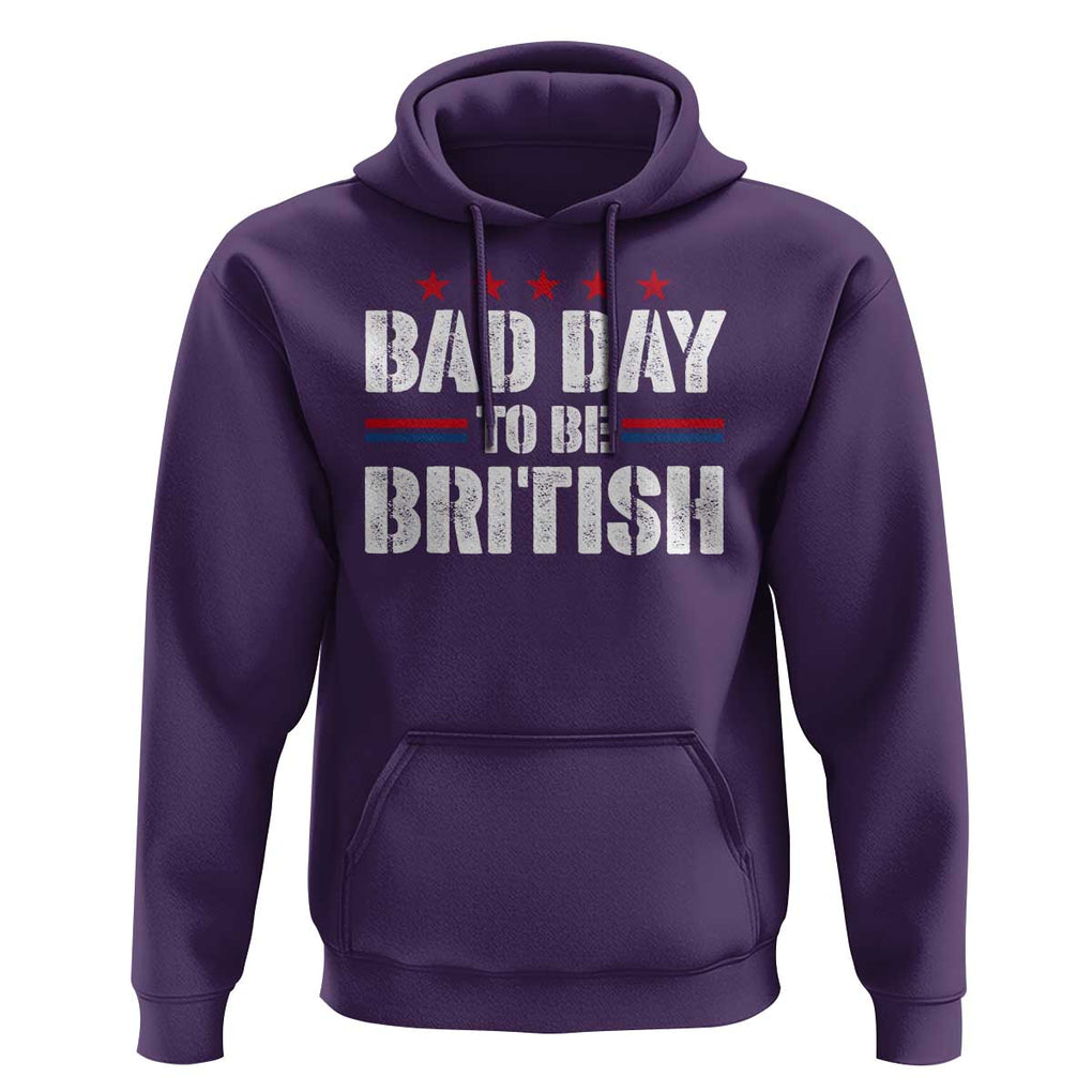 Funny 4th Of July Hoodie Bad Day To Be British TS09 Purple Print Your Wear