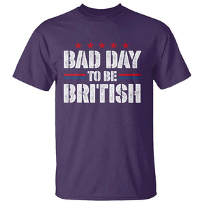 Funny 4th Of July T Shirt Bad Day To Be British TS09 Purple Print Your Wear