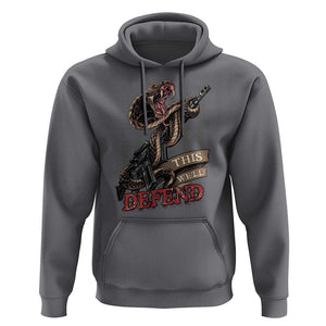 American Patriotic This We'll Defend Hoodie TS09 Charcoal Print Your Wear