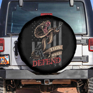 American Patriotic This We'll Defend Spare Tire Cover TS09 No hole Black Print Your Wear