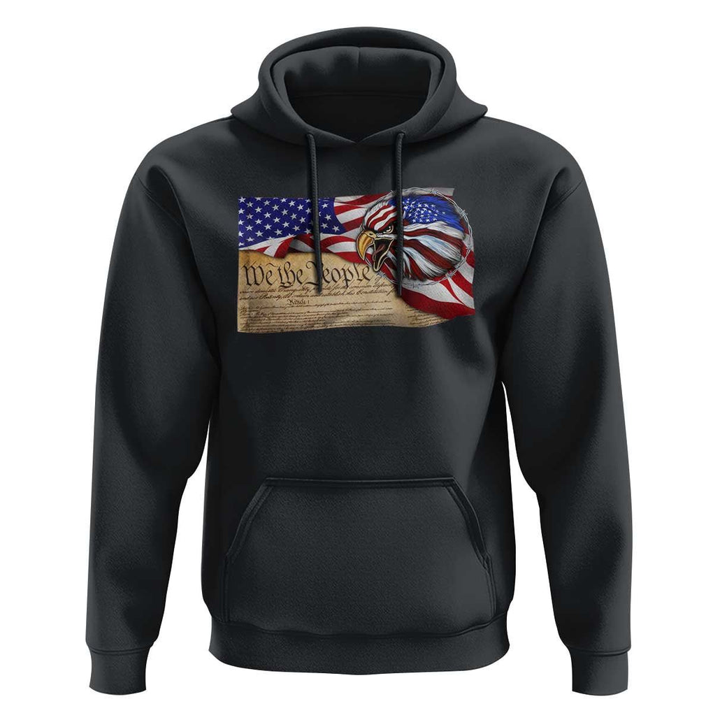 American Patriotic We The People Eagle Hoodie TS09 Black Print Your Wear