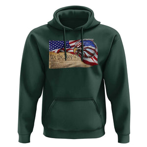 American Patriotic We The People Eagle Hoodie TS09 Dark Forest Green Print Your Wear