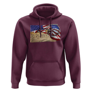 American Patriotic We The People Eagle Hoodie TS09 Maroon Print Your Wear