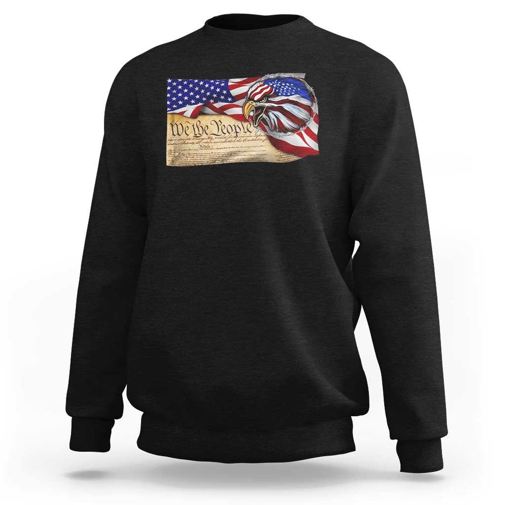 American Patriotic We The People Eagle Sweatshirt TS09 Black Print Your Wear