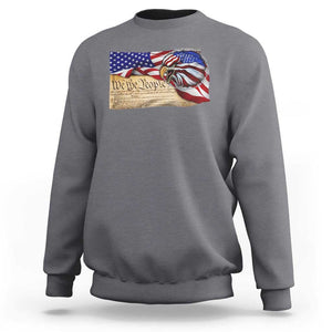 American Patriotic We The People Eagle Sweatshirt TS09 Charcoal Print Your Wear