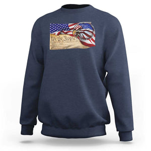 American Patriotic We The People Eagle Sweatshirt TS09 Navy Print Your Wear