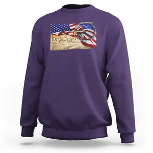 American Patriotic We The People Eagle Sweatshirt TS09 Purple Print Your Wear