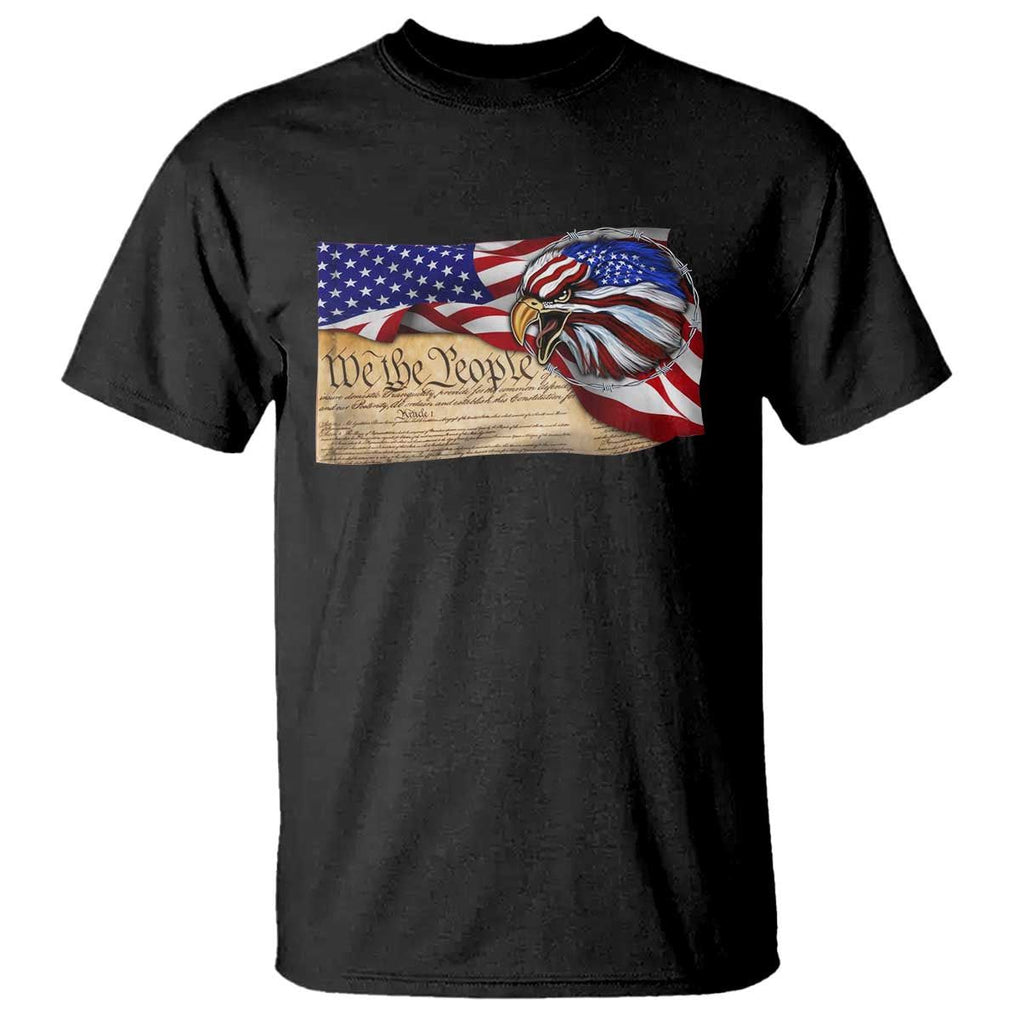 American Patriotic We The People Eagle T Shirt TS09 Black Print Your Wear