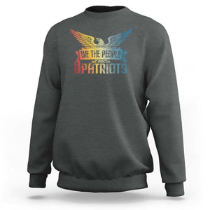 American Patriotic Sweatshirt We The People Are Patriots TS09 Dark Heather Print Your Wear