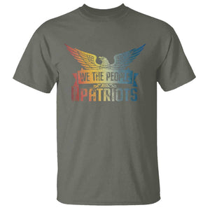 American Patriotic T Shirt We The People Are Patriots TS09 Military Green Print Your Wear