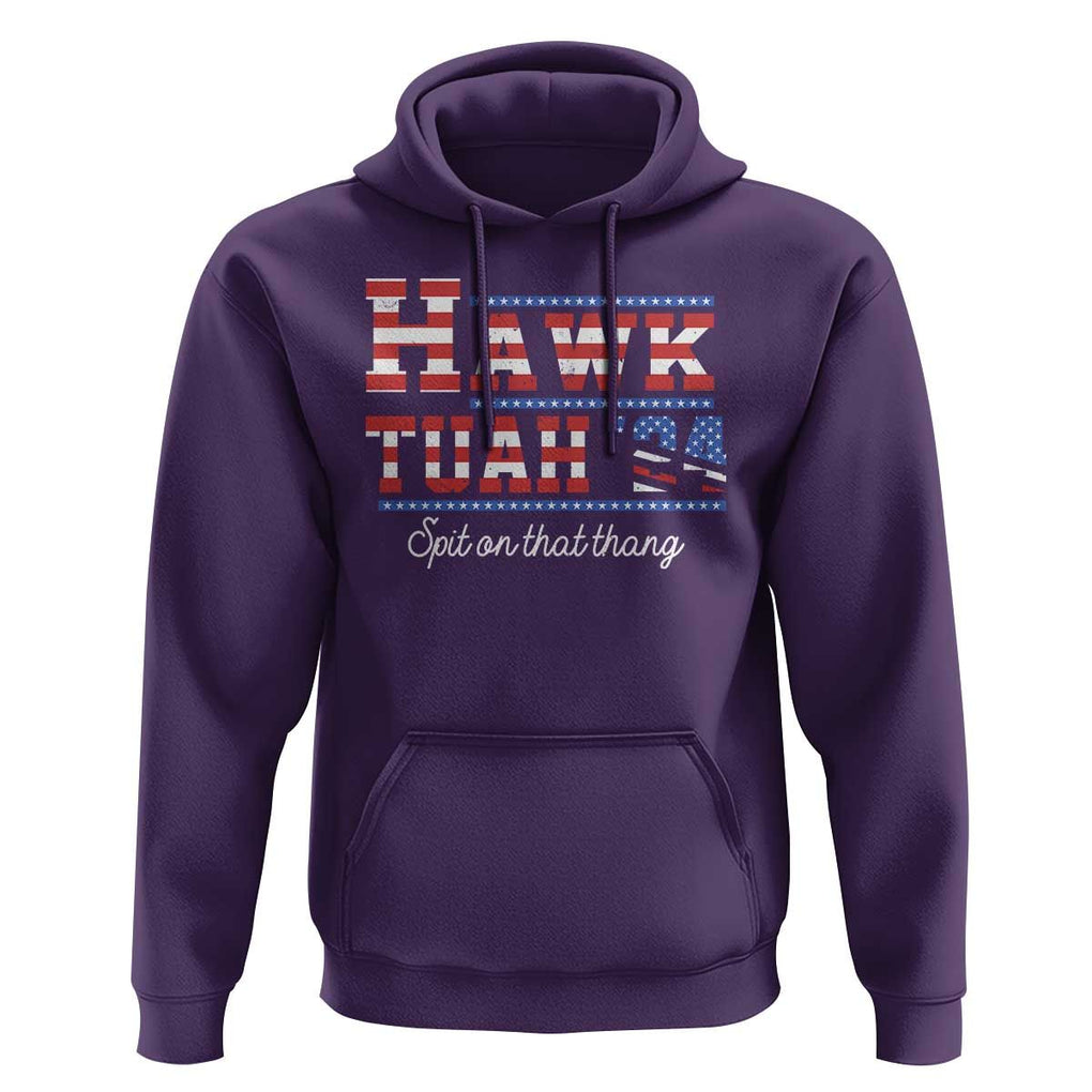 Funny Hawk Tuah Spit On That Thing Hoodie TS09 Purple Print Your Wear