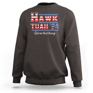 Funny Hawk Tuah Spit On That Thing Sweatshirt TS09 Dark Chocolate Print Your Wear