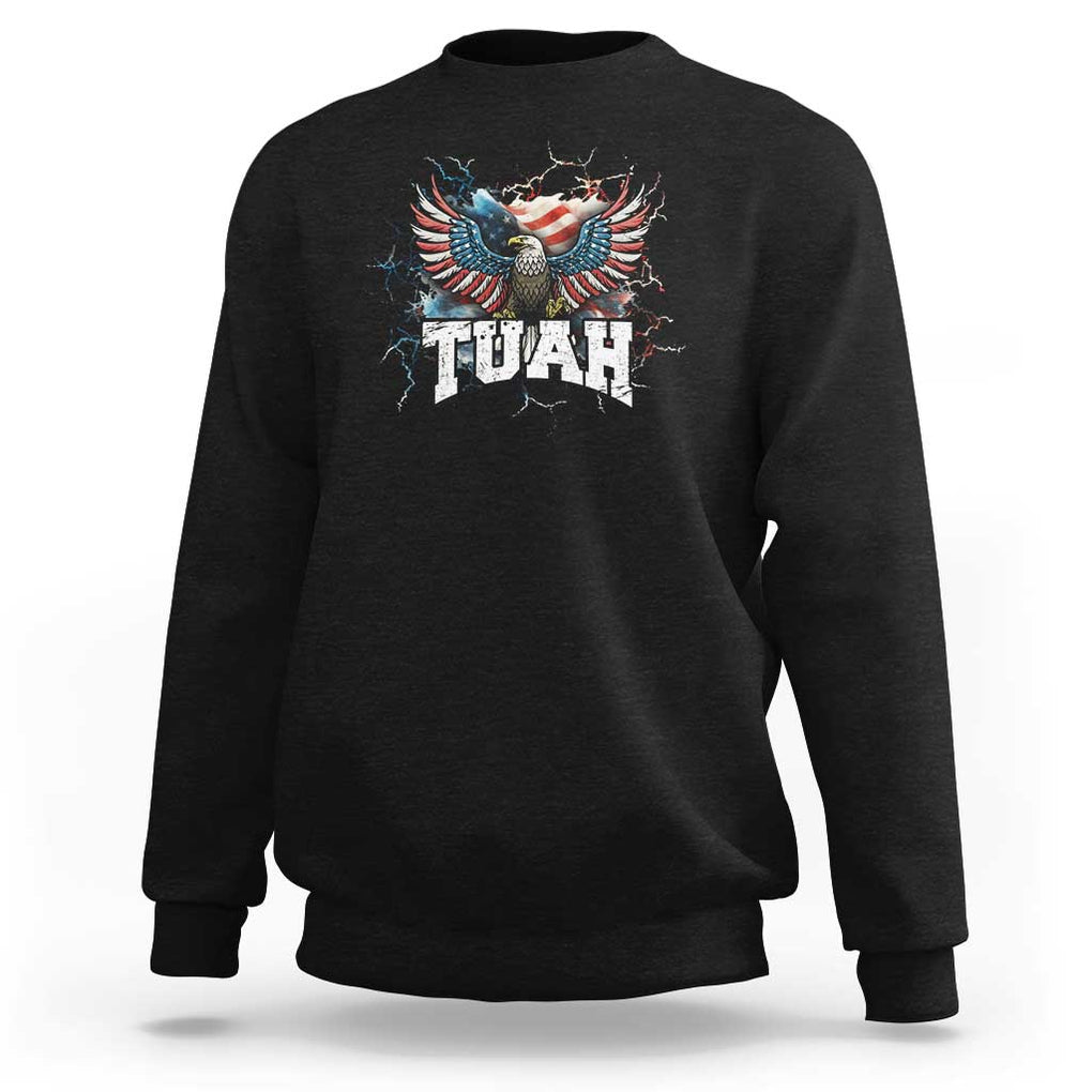 Hawk Tuah Cool America Ealge Sweatshirt TS09 Black Print Your Wear