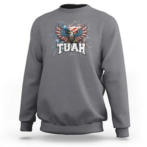 Hawk Tuah Cool America Ealge Sweatshirt TS09 Charcoal Print Your Wear