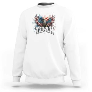 Hawk Tuah Cool America Ealge Sweatshirt TS09 White Print Your Wear