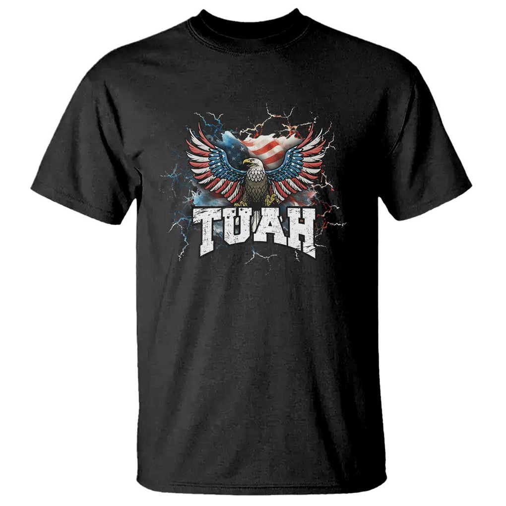 Hawk Tuah Cool America Ealge T Shirt TS09 Black Print Your Wear