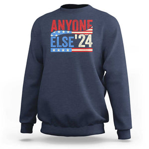 Funny Political Election Sweatshirt Anyone Else 2024 American USA TS09 Navy Print Your Wear