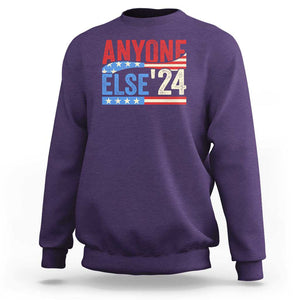 Funny Political Election Sweatshirt Anyone Else 2024 American USA TS09 Purple Print Your Wear