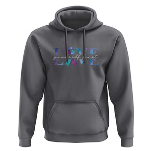 Love Yourself First Suicide Prevention Hoodie TS09 Charcoal Print Your Wear