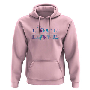 Love Yourself First Suicide Prevention Hoodie TS09 Light Pink Print Your Wear