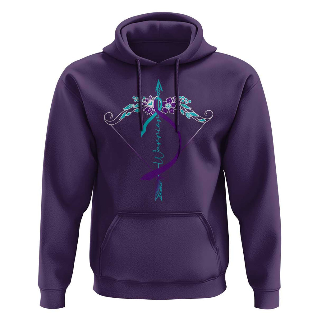 Suicide Prevention Arrow Warrior Hoodie TS09 Purple Print Your Wear