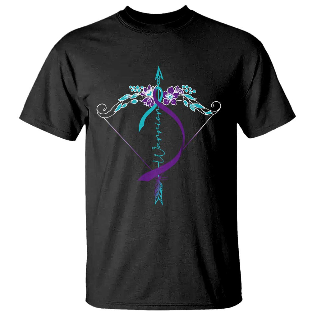 Suicide Prevention Arrow Warrior T Shirt TS09 Black Print Your Wear