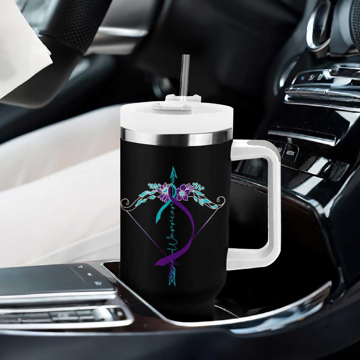 Suicide Prevention Arrow Warrior Tumbler With Handle TS09 Print Your Wear