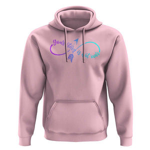 Suicide Prevention Hoodie Your Story Is Not Over Yet Arrow TS09 Light Pink Print Your Wear