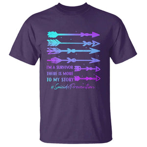 Suicide Prevention T Shirt I Am A Survivor There Is More To My Story TS09 Purple Print Your Wear