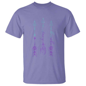 Suicide Prevention Arrow Semicolon Keep Going T Shirt TS09 Violet Print Your Wear