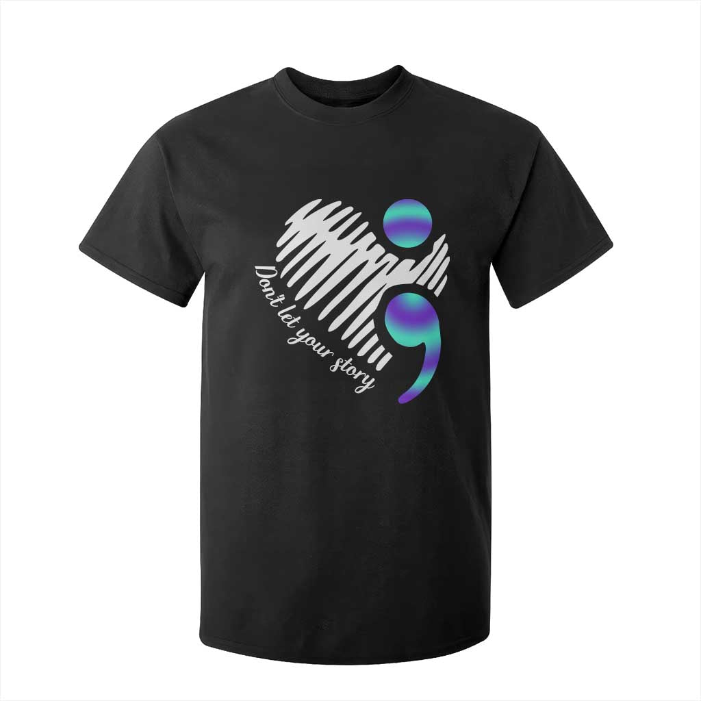 Suicide Prevention T Shirt For Kid Don't Let Your Story End TS09 Black Print Your Wear