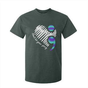 Suicide Prevention T Shirt For Kid Don't Let Your Story End TS09 Dark Forest Green Print Your Wear
