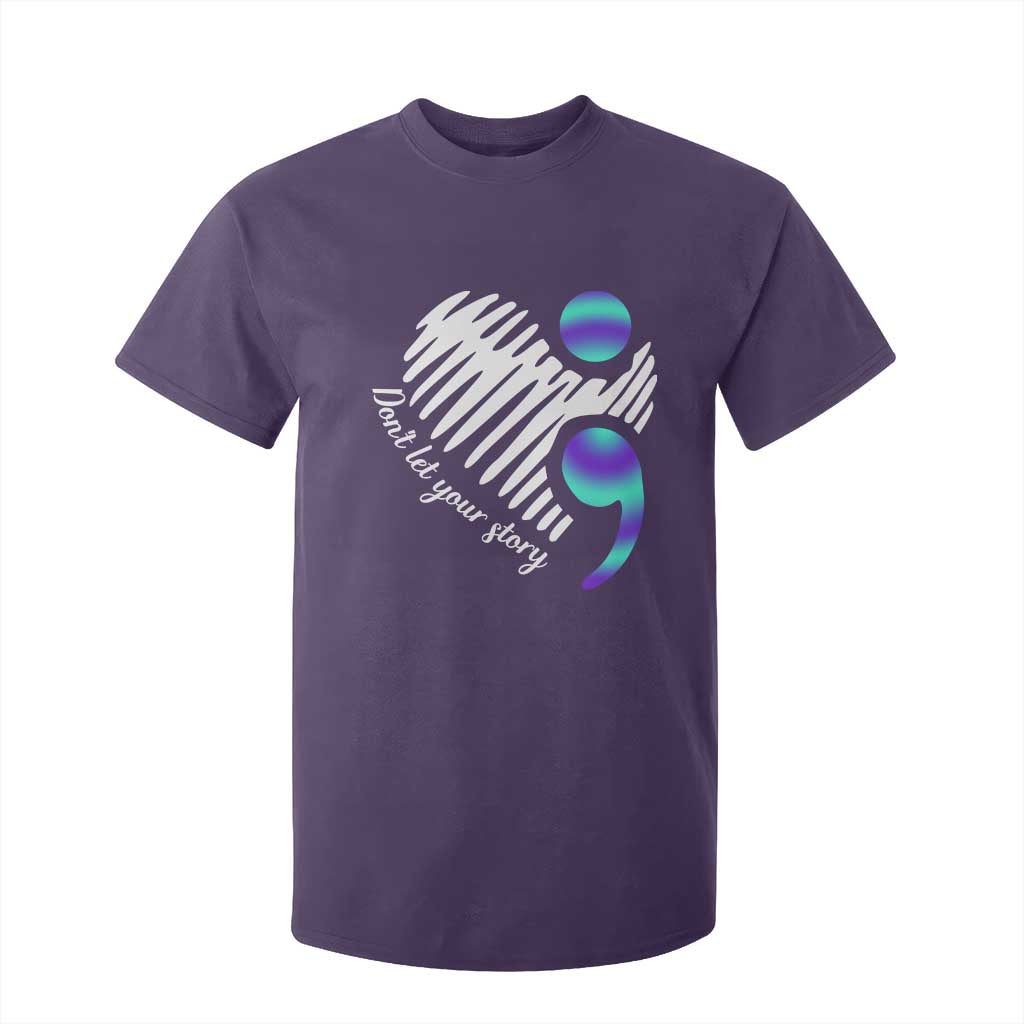 Suicide Prevention T Shirt For Kid Don't Let Your Story End TS09 Purple Print Your Wear
