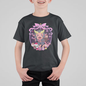 Kawaii Pastel Krampus Cute Creepy Christmas T Shirt For Kid TS09 Violet Printyourwear