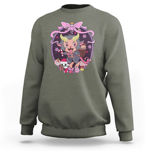 Kawaii Pastel Krampus Cute Creepy Christmas Sweatshirt TS09 Printyourwear