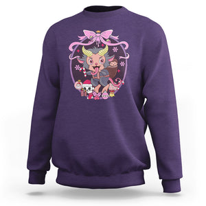 Kawaii Pastel Krampus Cute Creepy Christmas Sweatshirt TS09 Printyourwear