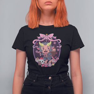 Kawaii Pastel Krampus Cute Creepy Christmas T Shirt For Women TS09 Violet Printyourwear