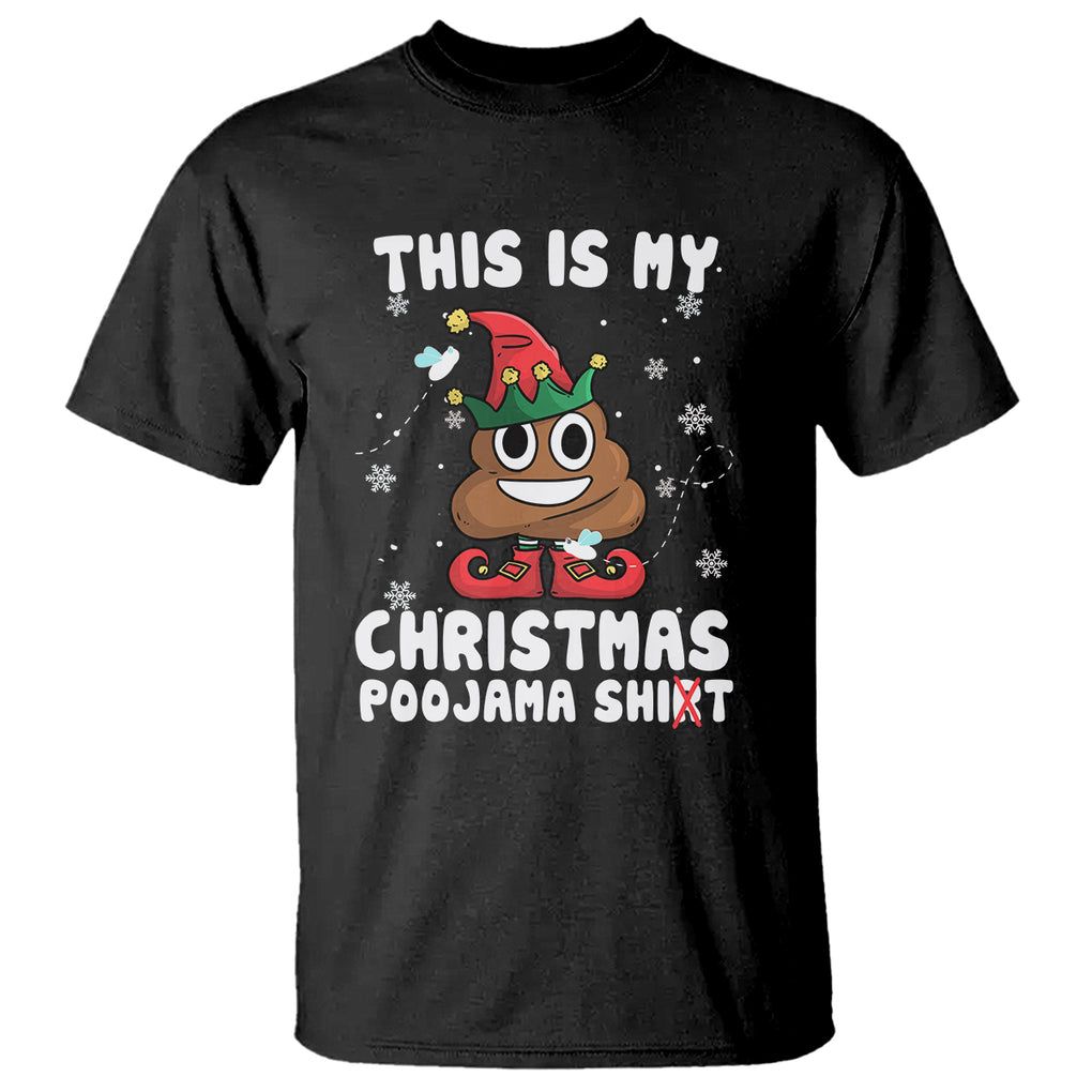 Funny Elf Poop This Is My Christmas Poojama Shirt T Shirt TS09 Military Green Printyourwear