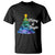 Merry And Bright Colorful Christmas Tree Xmas Holiday T Shirt TS09 Military Green Printyourwear