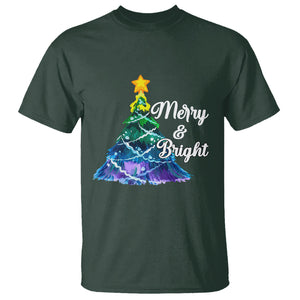Merry And Bright Colorful Christmas Tree Xmas Holiday T Shirt TS09 Printyourwear