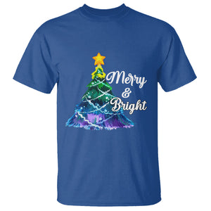 Merry And Bright Colorful Christmas Tree Xmas Holiday T Shirt TS09 Printyourwear