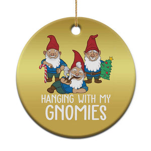 Funny Xmas Garden Christmas Ornament Hanging With My Gnomies TS09 Print Your Wear